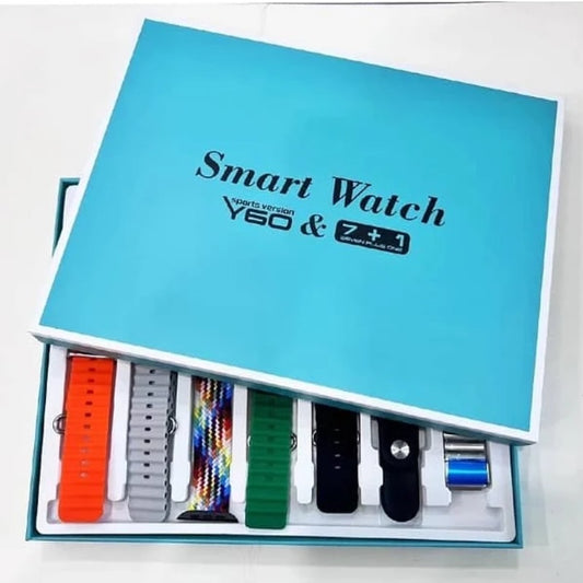 Y60 Smart Watch Ultra (7+1) | Sports Edition | Full Touch Display | Heart Rate | Sleep & Fitness Tracker