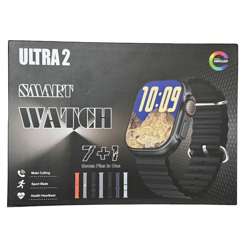 Ultra 2 Smart Watch – 7 Straps Edition | Bluetooth Call | Fitness & Health Tracker