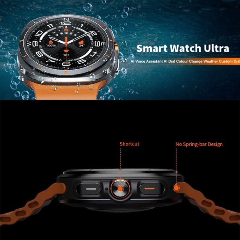 TF7 Ultra Smart Watch | Metal Body, AMOLED Display, Fitness & Health Tracker
