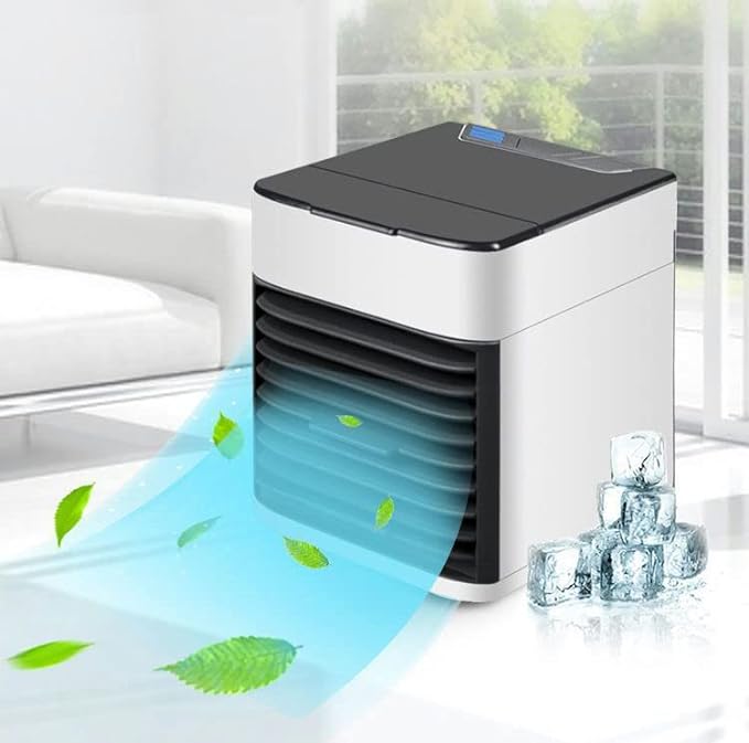 Arctic Air Ultra | 3-in-1 Mini USB Portable Air Cooler, Personal Evaporative AC with LED Night Light – Compact Air Conditioner for Home, Office & Travel