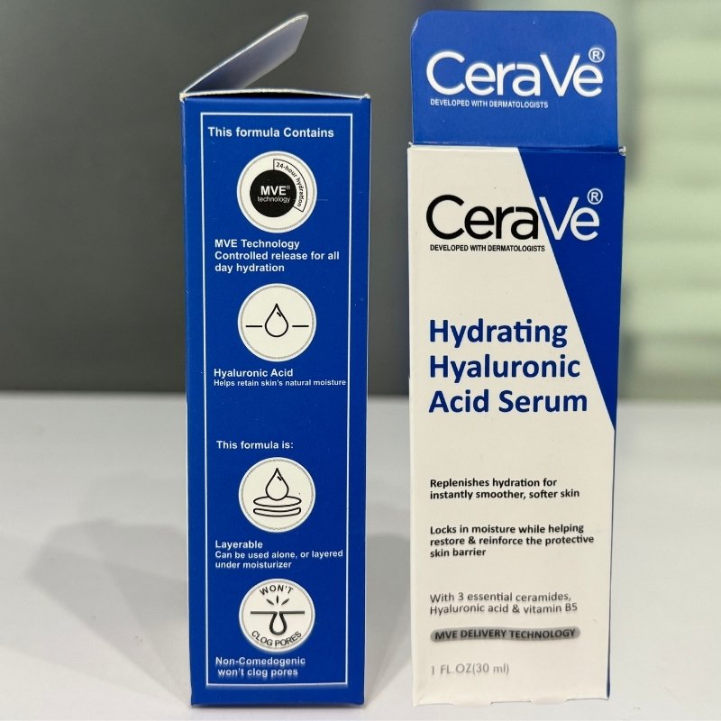 Cerave Hyaluronic Acid Serum for Face with Vitamin B5 and Ceramides Hydrating Face Serum for Dry Skin Fragrance Free 30ml