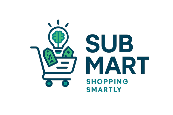 SUB MART WITH LOGO OF SHOPPING SMARTLY